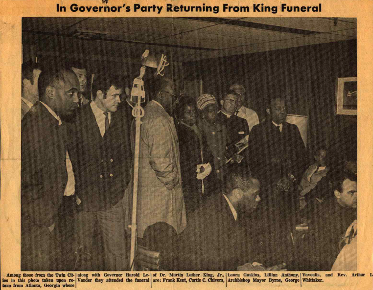 Arthur Whitaker Attending Martin Luther King Jr.'s Funeral in Atlanta
