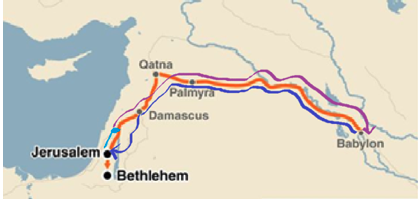 Map Of The Journey Of The Magi - Ange Maggie