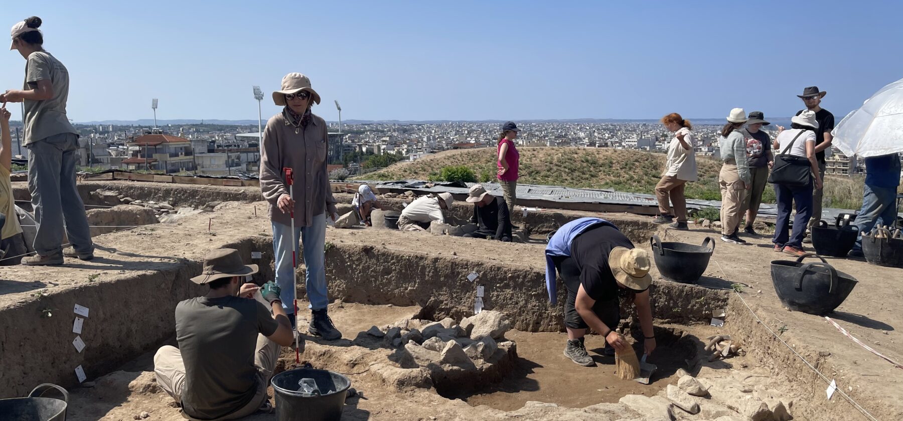 Gordon students who study abroad in Greece perform archaeological excavations.