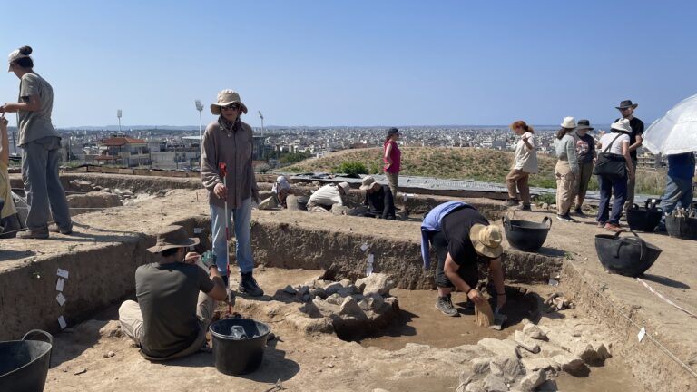 Gordon students who study abroad in Greece perform archaeological excavations.