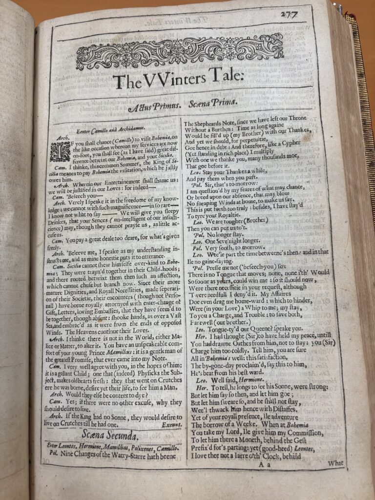 A page from the Second Folio.